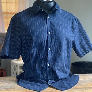 H&M Polka Dot Short Sleeve Button Up